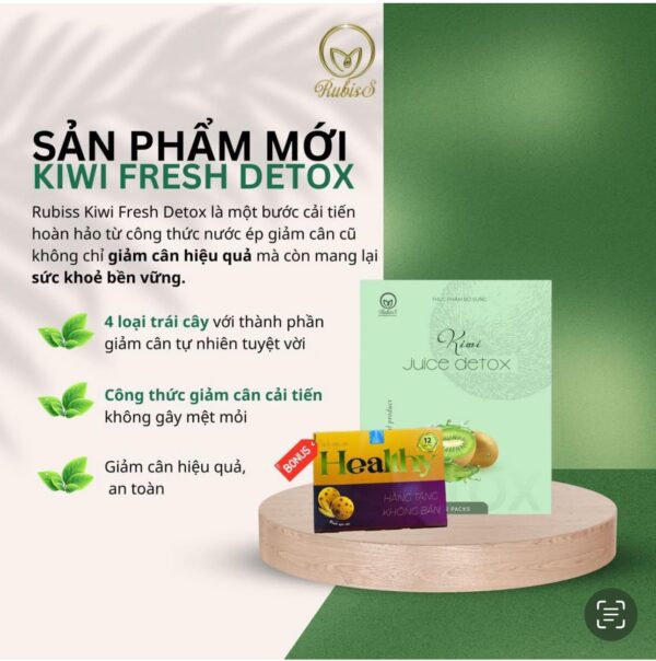Version 1.0.0 Paquete individual jugo detox kiwi Rubiss para desintoxicación y pérdida de peso