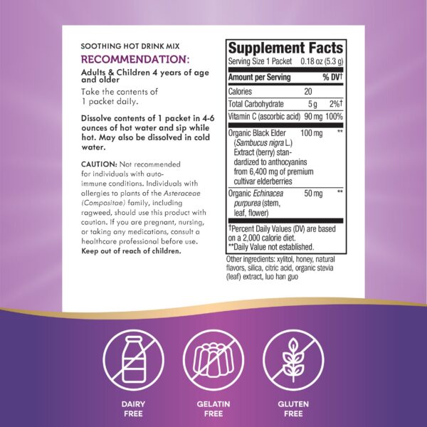 Paquete individual mezcla caliente de saúco Nature's Way