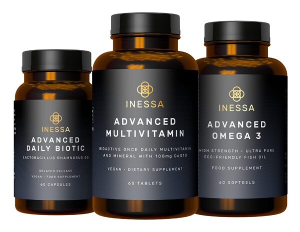 Paquete Inessa Essential Wellness con vitaminas y suplementos