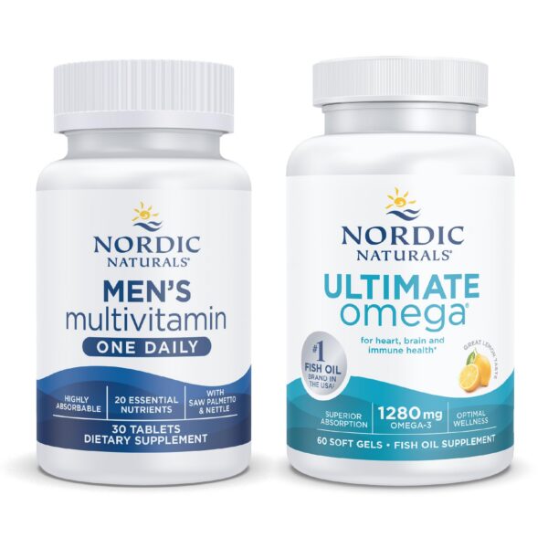 Paquete inicial Nordic Naturals hombres multivitaminas omega