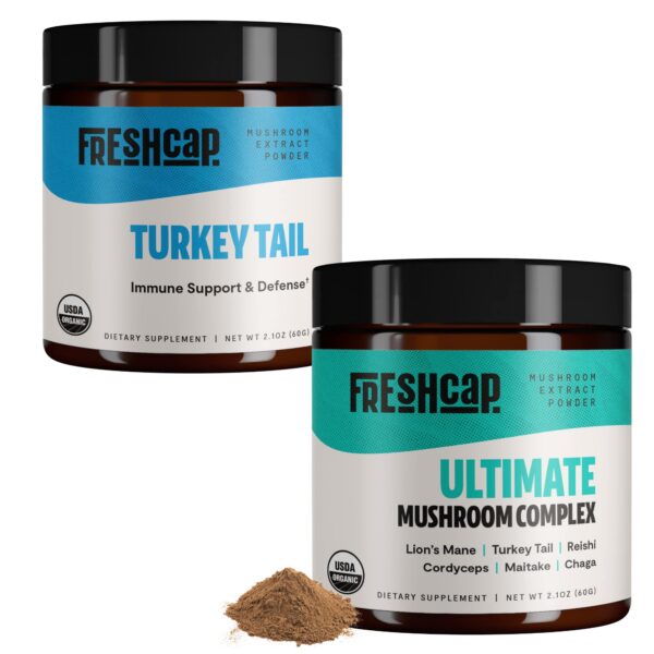 Paquete inmunidad FreshCap hongos orgánicos polvo
