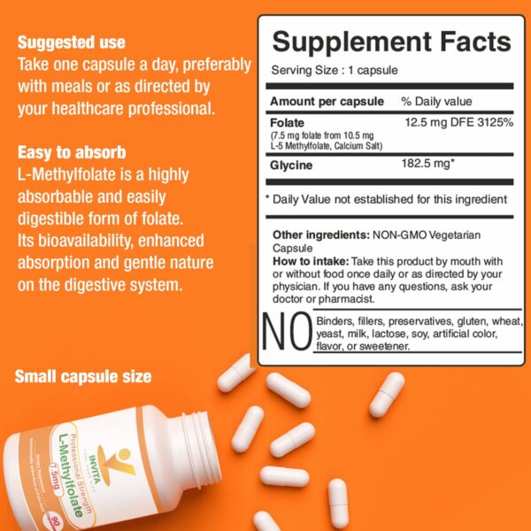 Paquete INVITA L-metilfolato para apoyo inmune