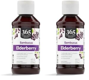 Paquete doble de jarabe de saúco 365 Whole Foods Market