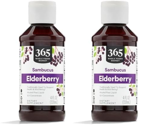 Paquete doble de jarabe de saúco 365 Whole Foods Market
