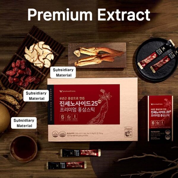 Paquete K-Herb ginseng rojo coreano extracto natural energético