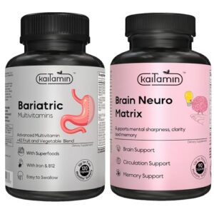 Paquete Kaitamin multivitamínico bariátrico con hierro y nootrópico