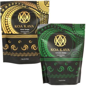 Paquete de kava en polvo Tongan y Vanuatu 1 kg Koa Kava