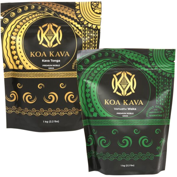 Paquete de kava en polvo Tongan y Vanuatu 1 kg Koa Kava