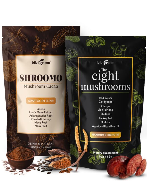 Paquete KIKI Green 8 Hongos & Shroomo