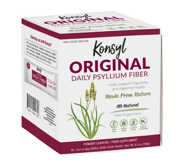 Paquete Konsyl fórmula original fibra psyllium 30 unidades