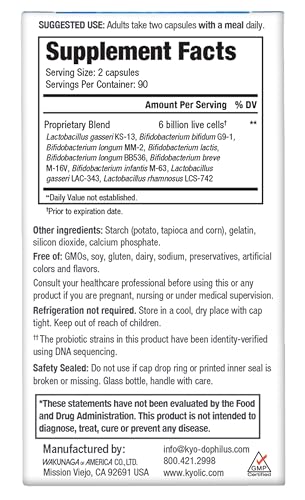 Paquete Kyo-Dophilus Multi-9 probiótico equilibrio intestinal y apoyo