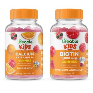 Paquete Lifeable gominolas biotina y calcio para niños