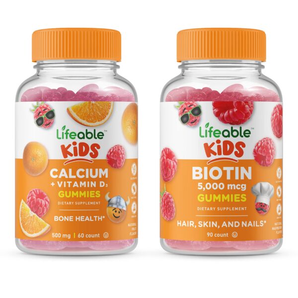 Paquete Lifeable gominolas biotina y calcio para niños