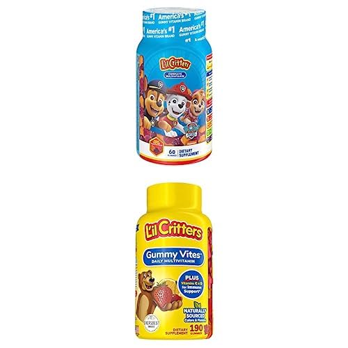 Paquete Lil Critters Paw Patrol multivitaminas 60 unidades y Gummy Vites 190 gomitas