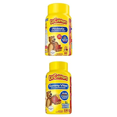 Paquete Lil Critters probióticos 60 unidades y Gummy Vites 190 gomitas