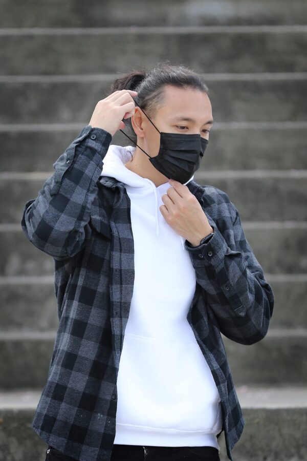 Paquete mascarillas negras carbón activo Cranberry USA 50 piezas