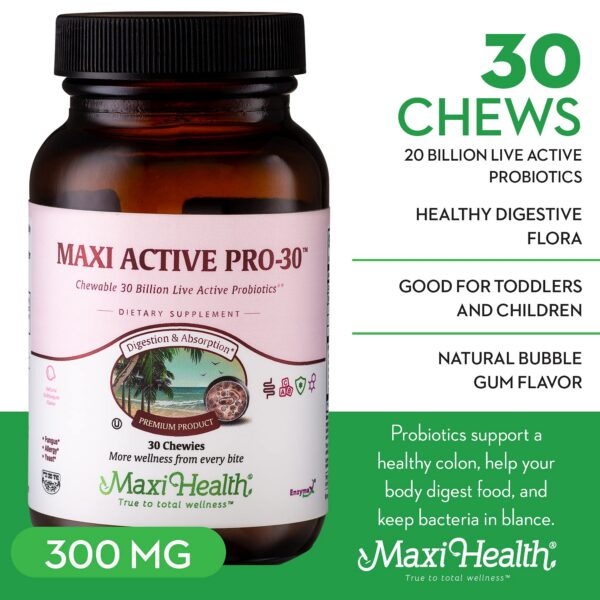 Paquete Maxi Active Pro-30 masticables vista lateral