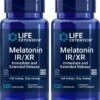 Paquete de melatonina Life Extension 120 cápsulas IR XR