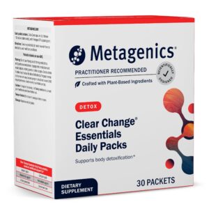 Version 1.0.0 Paquete Metagenics Clear Change suplementos diarios 30 paquetes