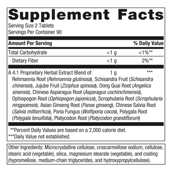 Paquete Metagenics Serenagen fórmula herbal tradicional