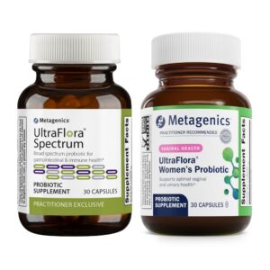 Paquete Metagenics UltraFlora Spectrum y Women's probióticos