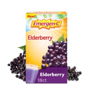 Paquete mezcla efervescente saúco Emergen-C 18 sobres