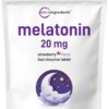 Paquete Micro Ingredients melatonina 20mg 400 tabletas
