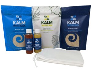 Version 1.0.0 Paquete de muestras de Kava micronizada y molida con colador