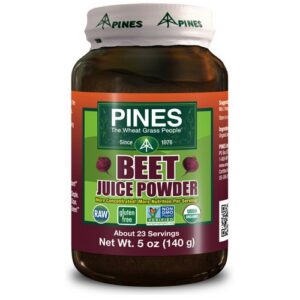 Paquete múltiple de 5 Pines polvo jugo de betabel 3.5oz