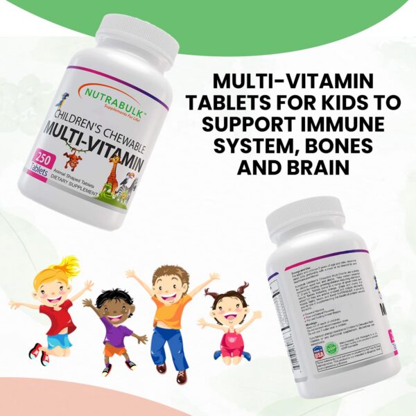 Version 1.0.0 Paquete de multivitaminas para niños NutraBulk 250 tabletas