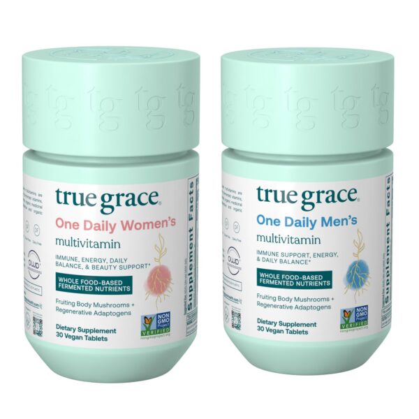 Paquete multivitaminas veganas para hombre y mujer True Grace