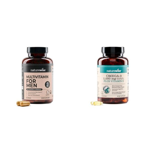 Version 1.0.0 Paquete multivitamínico para hombres NatureWise con omega 3