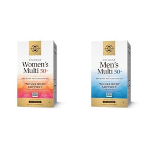 Paquete multivitamínico SOLGAR One a Day 50+ para mujer y hombre