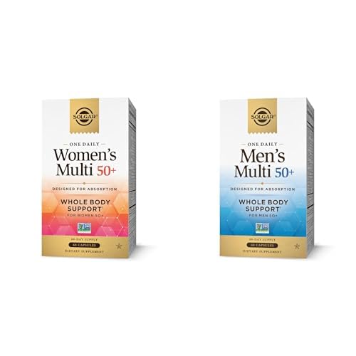 Paquete multivitamínico SOLGAR One a Day 50+ para mujer y hombre