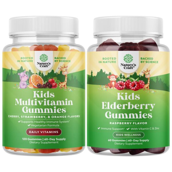Paquete multivitamínico vegano niños Natures Craft