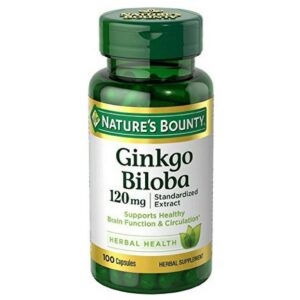 Paquete de Nature's Bounty Ginkgo Biloba 120mg 400 cápsulas