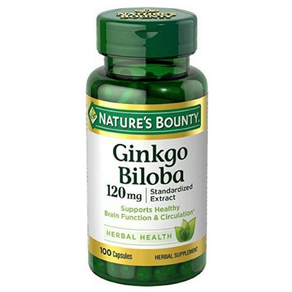 Paquete de Nature's Bounty Ginkgo Biloba 120mg 400 cápsulas