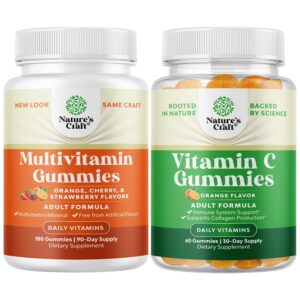 Version 1.0.0 Paquete Natures Craft gomitas multivitaminas y vitamina C