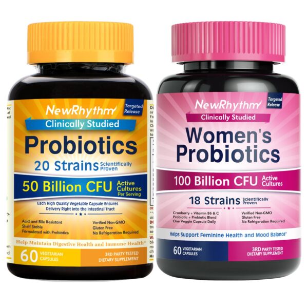 Paquete NewRhythm probióticos equilibrio intestinal 50B 100B