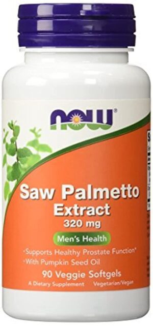Paquete Now Foods Extracto Saw Palmetto 320mg 90 softgels