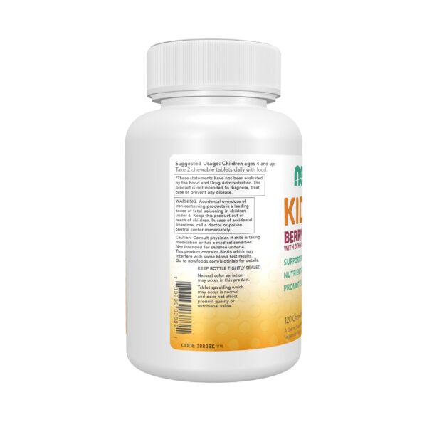 Paquete NOW Foods Kid Vits vitaminas infantiles masticables 120 tabletas