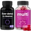 Paquete NutraChamps detox hígado y multivitaminas para mujer