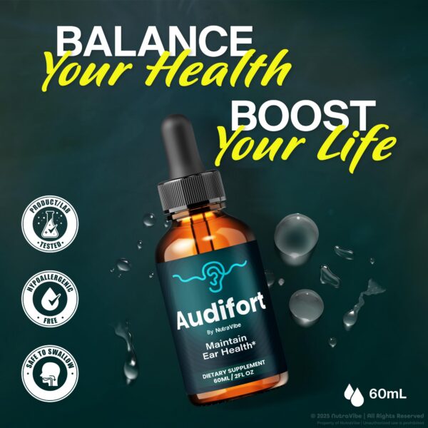 Version 1.0.0 Paquete de NutraVibe Audifort gotas líquidas