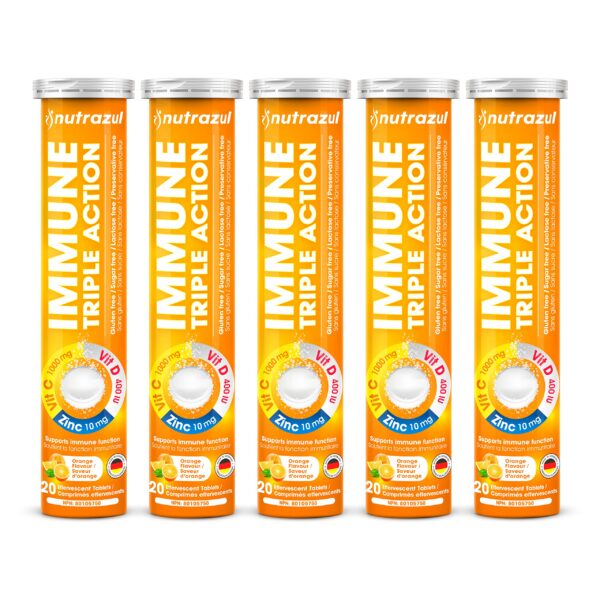 Version 1.0.0 Paquete Nutrazul tabletas efervescentes triple acción vitamina C D zinc