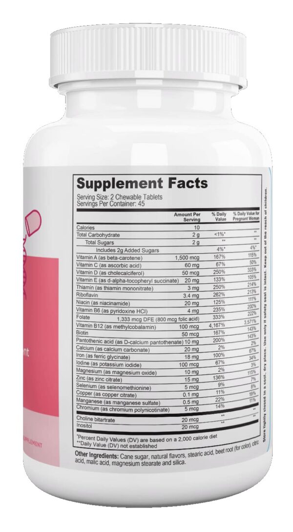 Paquete Nutri Supreme vitamina prenatal sabor cereza