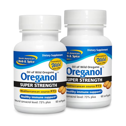 Paquete doble Oreganol P73 aceite orégano silvestre North American Herb & Spice
