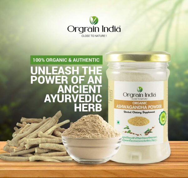 Paquete Orgrain India Ashwagandha con semillas lino gratis