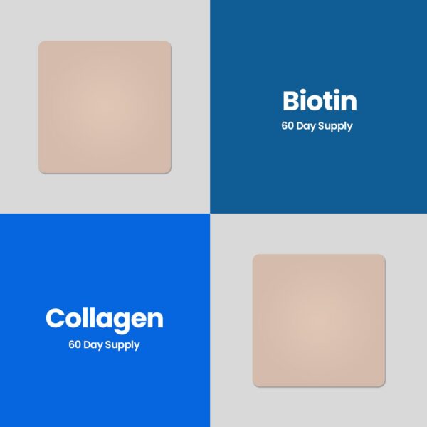 Paquete parches dúo Veru Wellness biotina colágeno