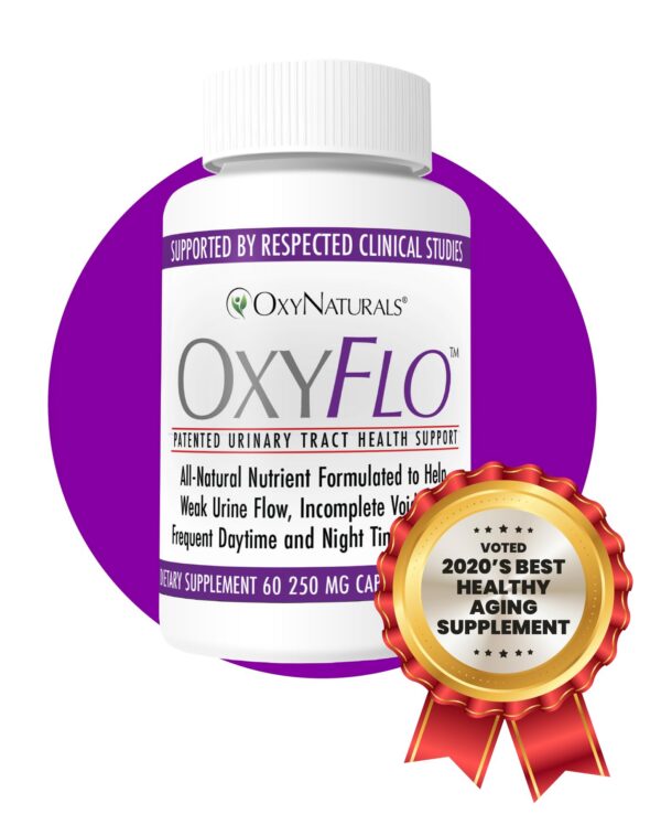 Paquete de pastillas OxyFlo para salud tracto urinario