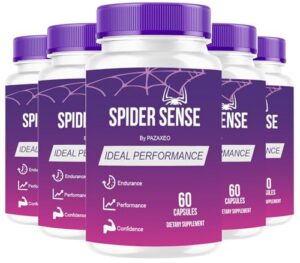 Paquete de 5 pastillas Spider Sense para energía y resistencia masculina